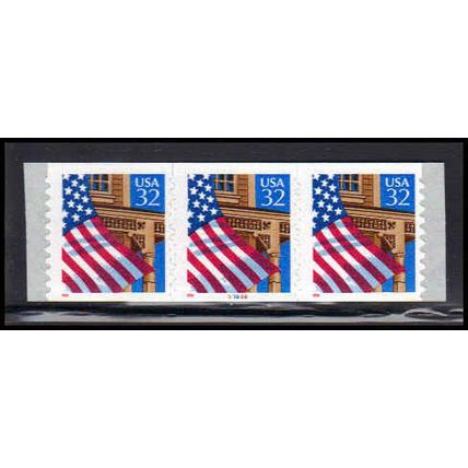 2915Av 32c U.S. Flag Over Porch Fine MNH PNC 97898/3 11x10 PA3569