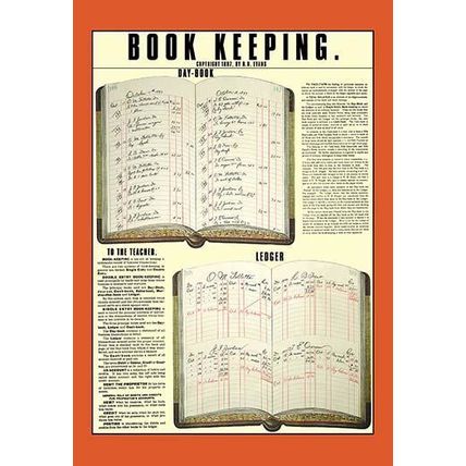 Book Keeping 12 x 18 Poster