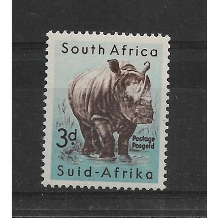 SouthAfrica.SG155 3d White Rhinoceros.Mounted Mint.Sept21