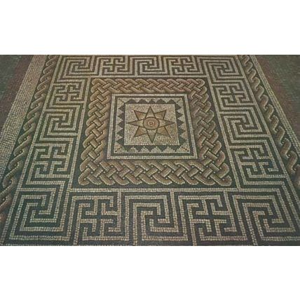 Aldborough Yorkshire Rome Roman Town Tesselated Pavement Primitive Art Postcard
