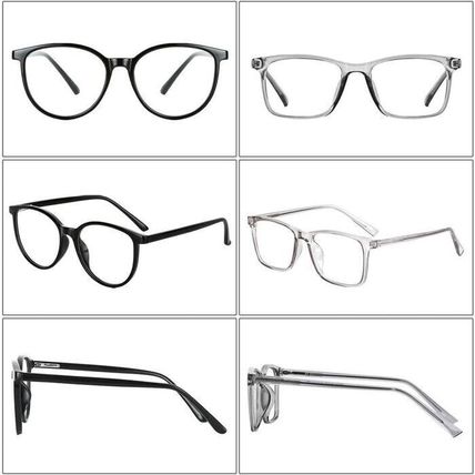 2 Pack Unisex Blue Light Blocking Glasses-PC/Gaming/TV/Phone-BLACK/CLEAR-N  EW