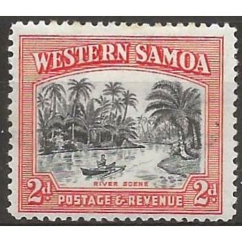 Western Samoa 1944 SG202 2d Black & Orange Mounted Mint ..
