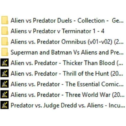 4 ARCHIVAL DVD ROMS COMICS Aliens Terminator Predator and Aliens vs Predator