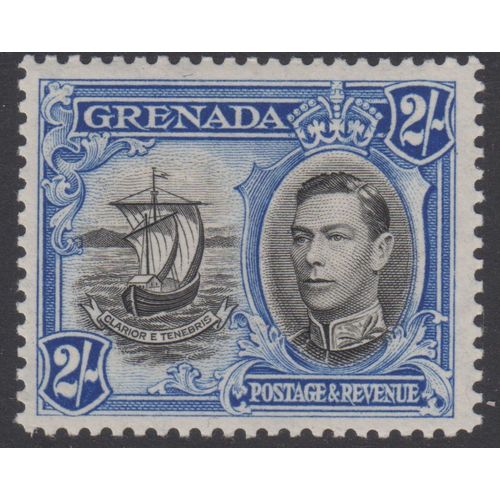 Grenada Sg161 2s Black & Ultramarine perf 12.5 Fine m/mint G229