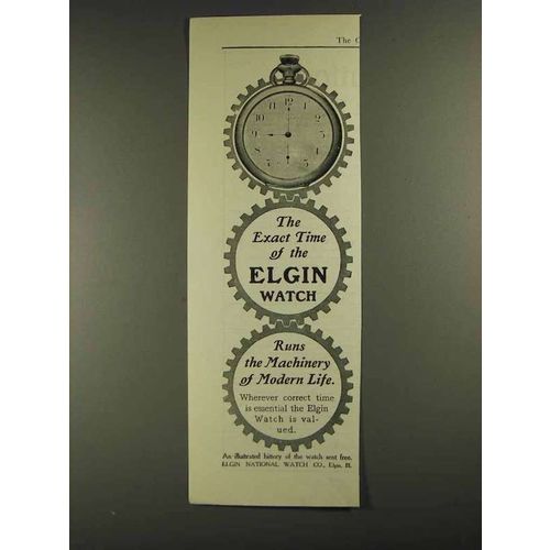 1903 Elgin National Watch Co Ad - The Exact Time