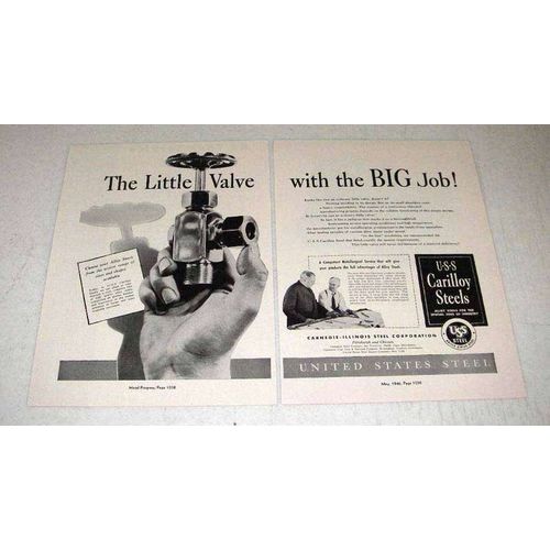 1946 United States Steel Ad - Carilloy Steels