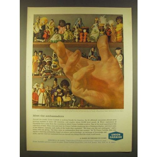 1963 Union carbide Ad - Meet the ambassadors