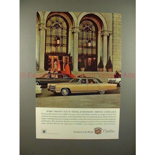 1966 Cadillac Car Ad - You'd Think Everybody Drives!!