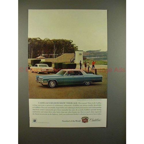 1966 Cadillac Sedan de Ville Car Ad - Seldom Show Age!!