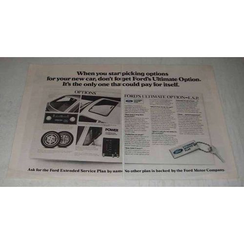 1980 Ford Extended Service Plan Ad - Picking Options
