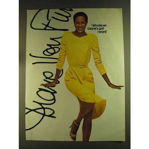 1980 Diane Von Furstenberg Fashion Ad
