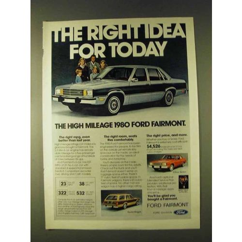 1980 Ford Fairmont Ad - Right Idea For Today