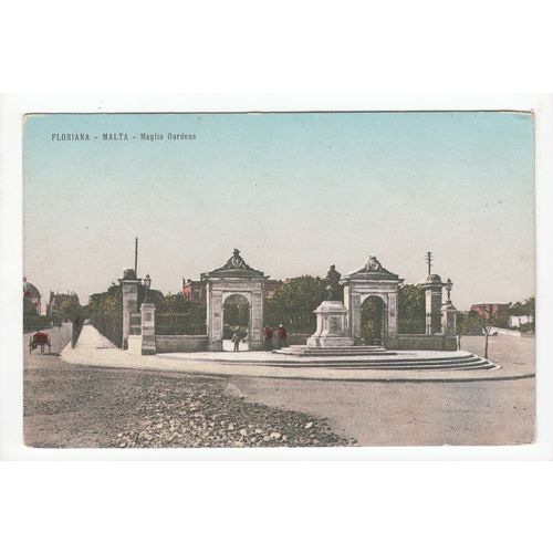 Maglio Gardens Floriana Malta Postcard 1412