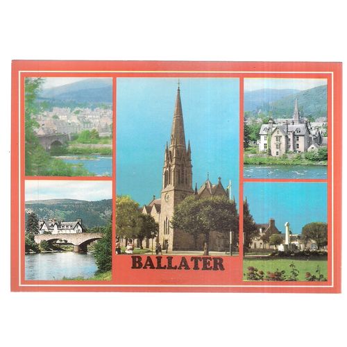 BALLATER, multiview, Scotland vintage unused postcard 1984 =
