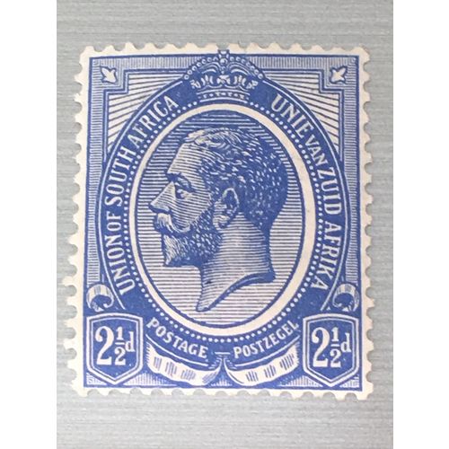 South Africa KGV 1913 2½d Deep Blue Mounted Mint MM SG 7a Sc 6 postage stamp