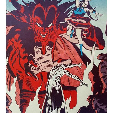 Vintage Silver Surfer Classic Cover Print John Buscema 13"x19" NM Cond.