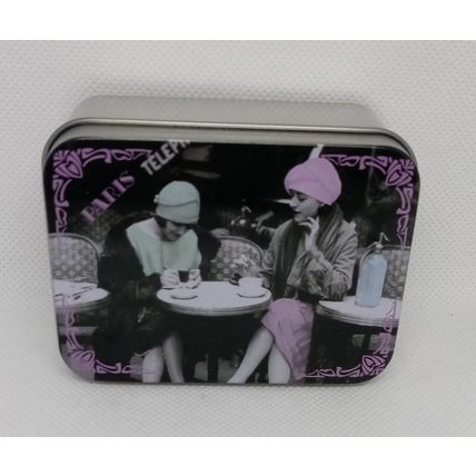 Rose Soap in a Tin 100g Les Parisiennes Made in France Le Blanc