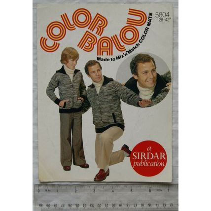 Vintage: Sirdar 5804 father & son jackets and sweaters, Balou, DK