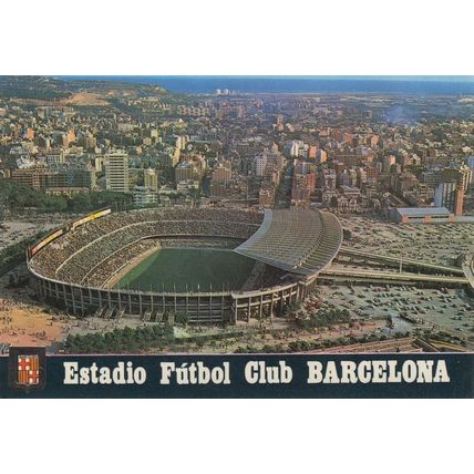 Estadio Futbol Club Barcelona Spanish Rare Stadium Postcard