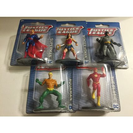 New Justice League Superman Batman Wonder Woman Aquaman Flash Figurines