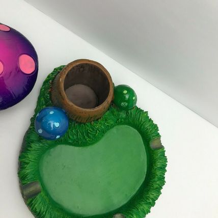 Gift for Smokers & Toker MUSHROOM Decor Unique ASHTRAY 3" X 6" Stash Compartment