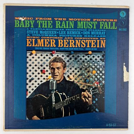 Elmer Bernstein Baby Rain Must Fall Vinyl LP Record Album A-53-ST Steve McQueen