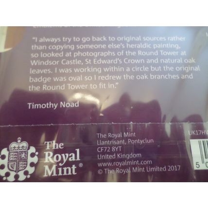 2017- Century 0f the House of Windsor - £5 Five Pounds Coin -Royal Mint - Sealed
