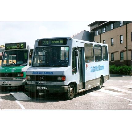 Colour Photograph of South West Coaches Ltd. - L317 AUT ex. Midland Fox