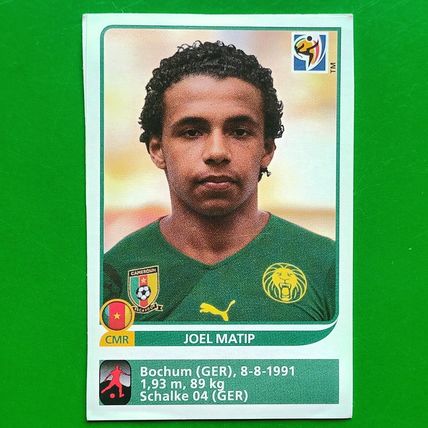 Panini 2010 WORLD CUP Sticker 401x Joe Matip Cameroon