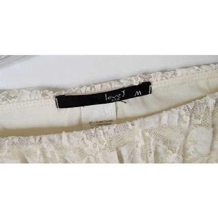LoveJ Strapless Sleeveless Lace Poly Spandex Mini Dress Size M
