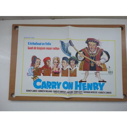 Carry On Henry 1971 Original Belgium Cinema Film Poster