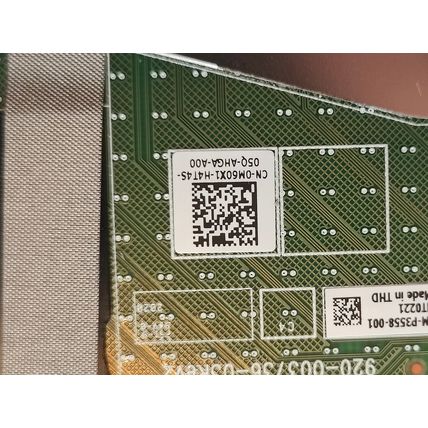 Dell XPS 13 9300 9310 Touchpad Black without cable 0M60X1 M60X1 TM-P3558-001