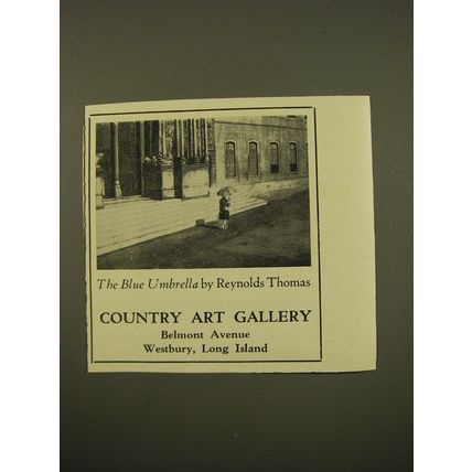 1961 Country Art Gallery Advertisement - The Blue Umbrella by Reynolds Thomas