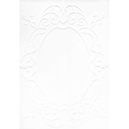 A6 Embossed Card. 10 Sheets. Frame. Cardmaking Scrapbooking Crafts Toppers