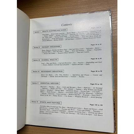 1963 "SUNNY SOUTH" PICTORIAL REVIEW OF SOUTH AUSTRALIA HARDBACK BOOK (P4)