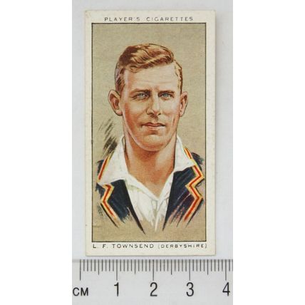 1934 Players Cricketers No. 27 L. F. Townsend, Derbyshire & England