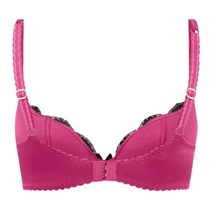AGENT PROVOCATEUR Molly Plunge Underwired Bra Pink/Black BNWT