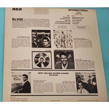 Elvis Presley - Elvis sings Flaming Star 9 track vinyl LP record INTS1012