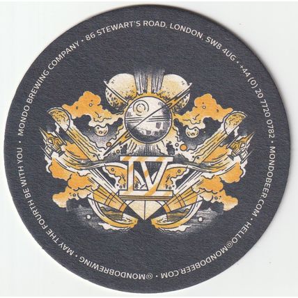 BEER MAT - MONDO BREWING COMPANY (LONDON) - (Cat No 009) - (2019)