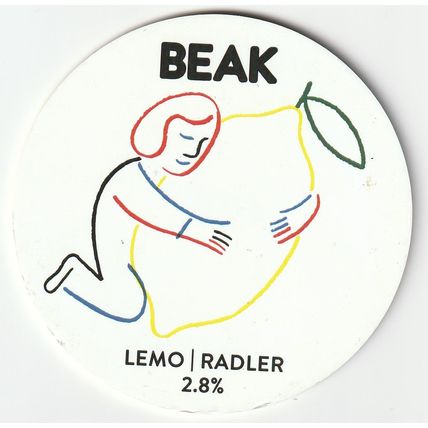 UNUSED KEG CLIP FRONT - BEAK BREWERY - LEMO/RADLER