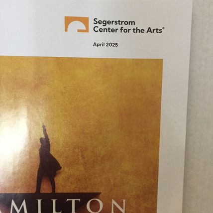 April 2025 Segerstrom Center for the Arts Hamilton Program/Magazine