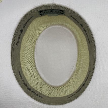 SunDay Afternoons Paper Straw Fedora Unisex Used Good Cond Beige