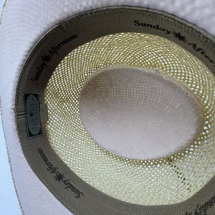 SunDay Afternoons Paper Straw Fedora Unisex Used Good Cond Beige