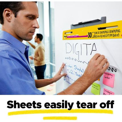Post-It Super Sticky Easel Pad 25 in X 30 in White 30 Sheets/Pad 2 Pad/Pack Larg