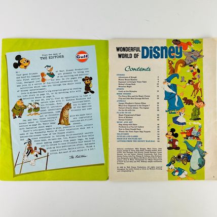 Wonderful World of DISNEY Volume 1 No 1 1968 Walt Disney Promotional Magazine