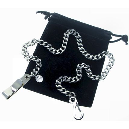 Stainless Steel Pocket Watch Chain Albert Chain Curb Link Chain Belt Clip