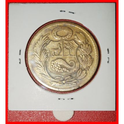 Ⰶ USA (1943-1965):PERU★1 SOL DE ORO 1944 CORNUCOPIA! HOLDER★LOW START★NO RESERVE