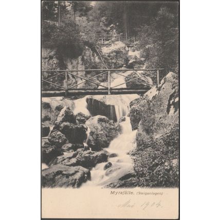 Steiganlagen, Myrafälle, 1904 - Johannes Rauscher AK