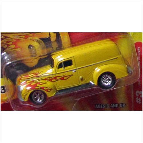Johnny Lightning 1940 FORD SEDAN DELIVERY w/ flames - Rod & Custom 50th Anniv.