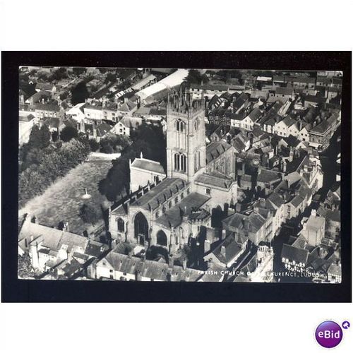 Shropshire LUDLOW Church Aerial Postcard (A/79163) by Aerofilms